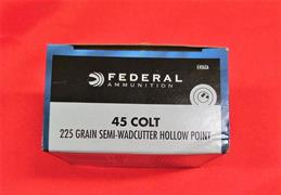 COLPI 45 LONG COLT FEDERAL 225GR PZ20  SEMI WAD CUTTER HP