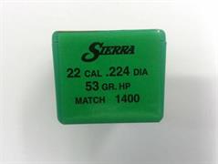 palle sierra 224 53gr hp matching PZ.500 1400C