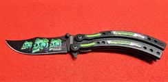 COLTELLO JKR 630 CON TESCHI PIEGHEVOLE