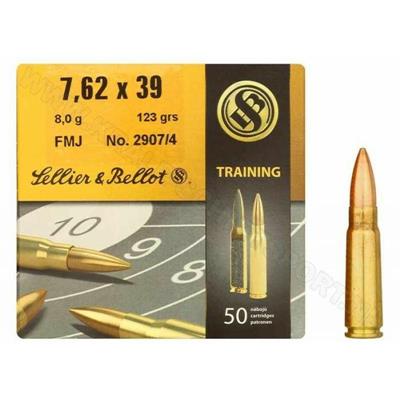 COLPI 7.62X39 SELLIER &BELLOT GR123 FMJ CON.50 PZ