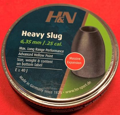 PIOMBINI H&N HEAVY SLUG CAL.6.35 GR.40 PZ.100